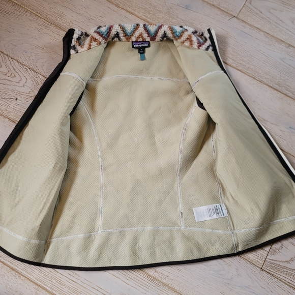 Patagonia Retro-X Vest Sherpa Synchilla Fleece Fern Dell Aztec design S - Picture 5 of 5